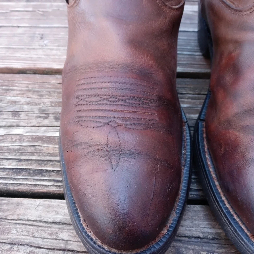 Ariat Ironside Waterproof Work Boot Men's 11.5D Brown Leather Pull On 10006299.